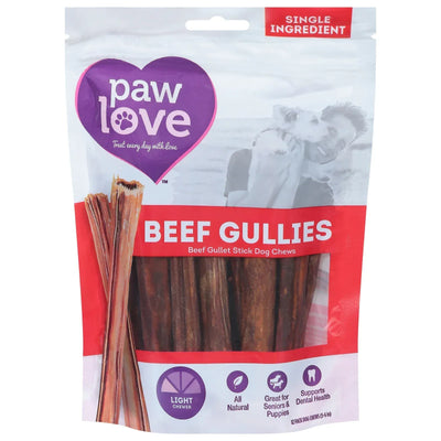 An image displaying Paw Love - Dg Chw Beef Gullet Stck - Case Of 6-12 Count by Paw Love