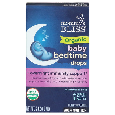 An image displaying Mommy's Bliss - Baby Drops Organic Bedtime - Ea Of 1-2 Ounce by Mommy's Bliss