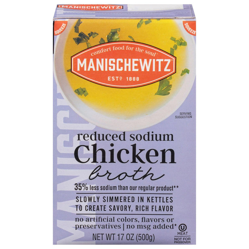 Manischewitz - Broth Chkn Low Sdm Asptc - Case Of 12-17 Ounce