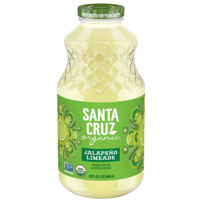 An image displaying Santa Cruz Organic - Bev Organic Jalapeno Limeade - Case Of 6-32 Ounce by Santa Cruz Organic