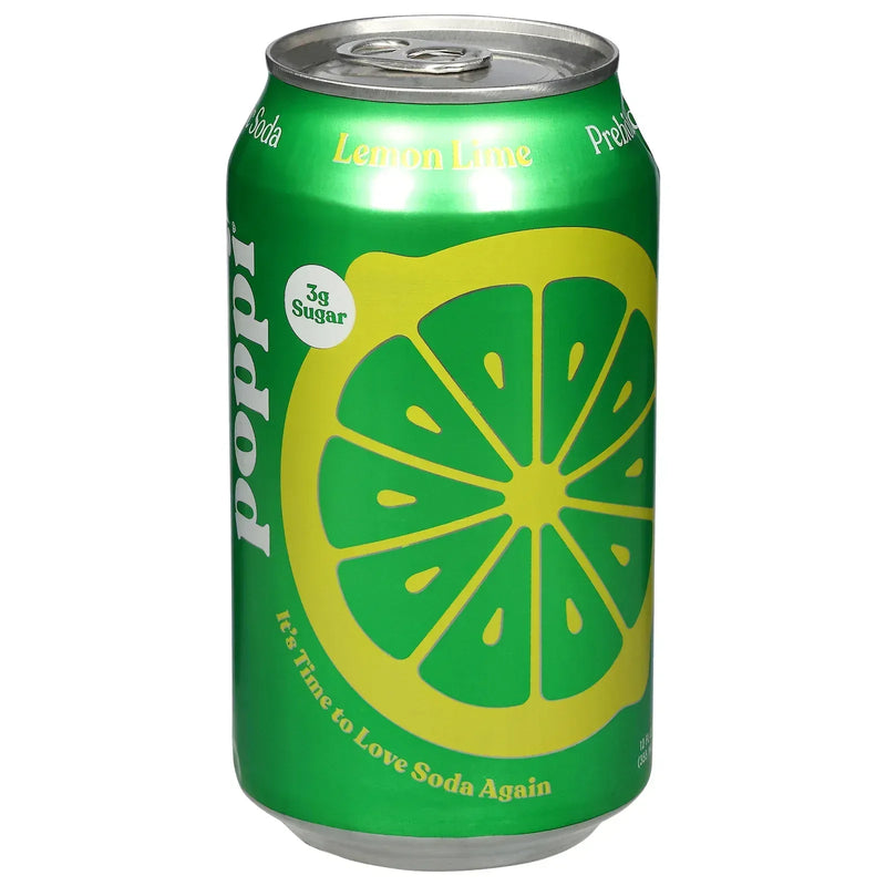 An image displaying Poppi - Prebio Soda Lemon Lime - Case Of 12-12 Ounce by Poppi