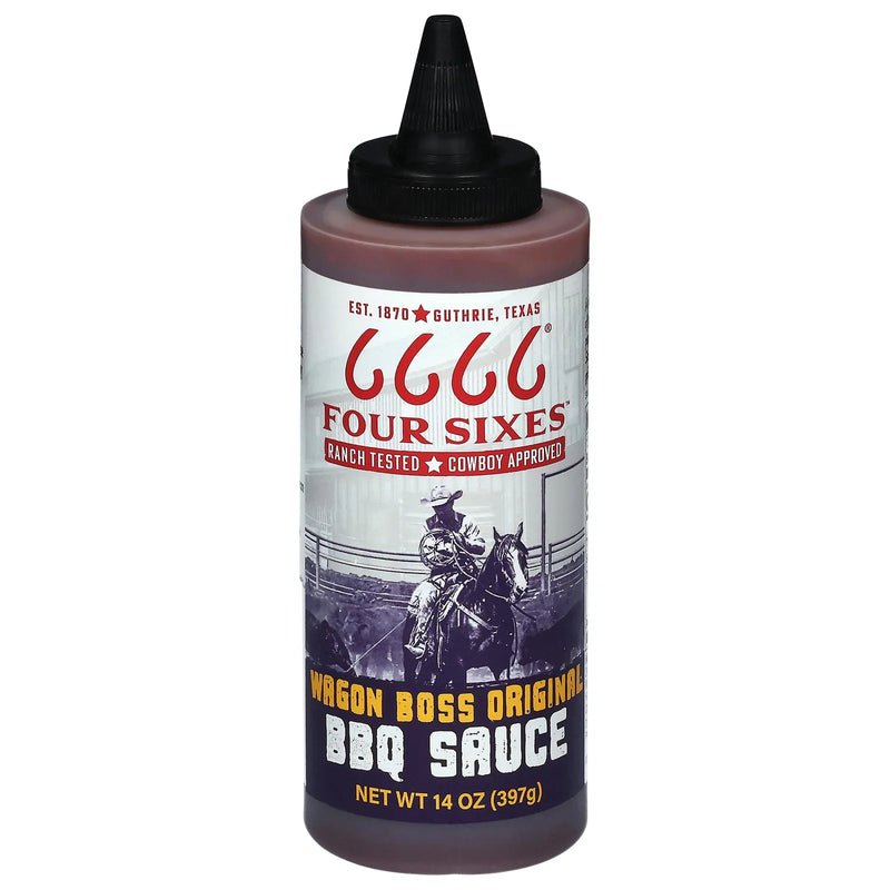 Four Sixes - Bbq Sce Orignl Wagon Boss - Cs Of 6-14 Fz