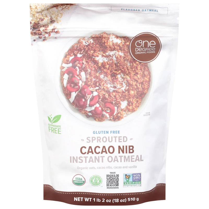 An image displaying One Degree Organic Foods - Sprt Otml Organic Cacao Nib - Case Of 6-18 Ounce by One Degree Organic Foods