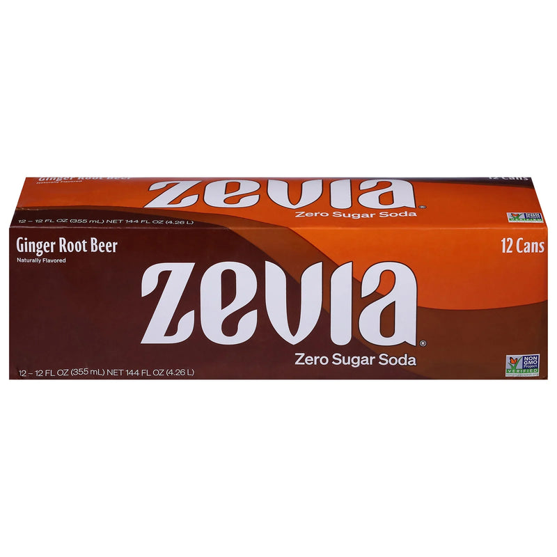 Zevia - Soda Ginger Root Beer - Cs Of 2-12/12 Fz