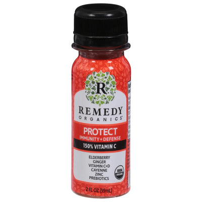 An image displaying Remedy Organics - Shot Organic Protect Immunity - Case Of 24-2 Ounce by Remedy Organics