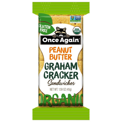 An image displaying Once Again - Cracker Sandwich Organic Peanut Butter Grm - Case Of 8-1.59 Ounce by Once Again