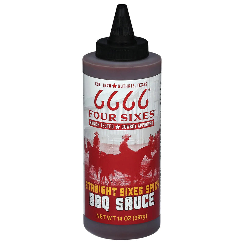 Four Sixes - Bbq Sce Spicy Strghtsixes - Cs Of 6-14 Fz