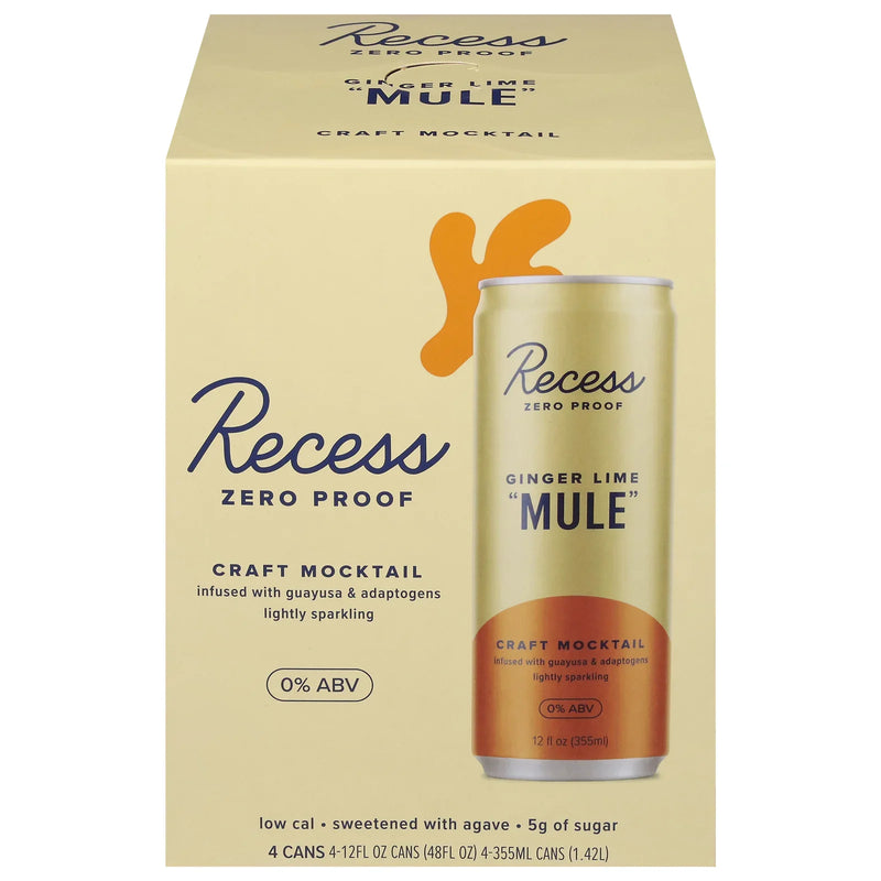 Recess - Mocktail Ginger Lime Mule - Cs Of 6-4/12 Fz