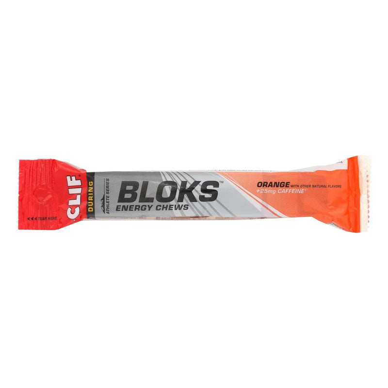 Clif Bar Clif Shot Bloks - Organic Orange - Case Of 18 - 2.1 Ounce