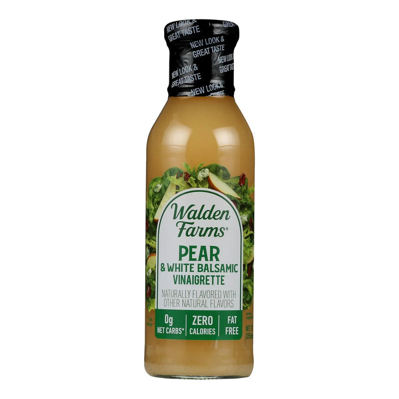 Walden Farms Calorie Free Pear And White Balsamic Vinaigrette  - Case Of 6 - 12 Ounce