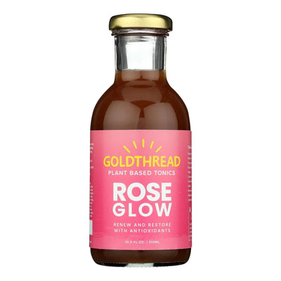 An image displaying Goldthread - Plant Based Tonics Rose Glow - Case Of 12-10.5 Ounce by Goldthread