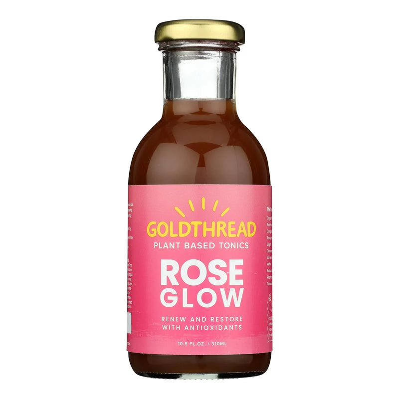 An image displaying Goldthread - Plant Based Tonics Rose Glow - Case Of 12-10.5 Ounce by Goldthread