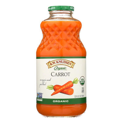 An image displaying R.w. Knudsen Organic Juice, Carrot - Case Of 6 - 32 Ounce by R.w. Knudsen