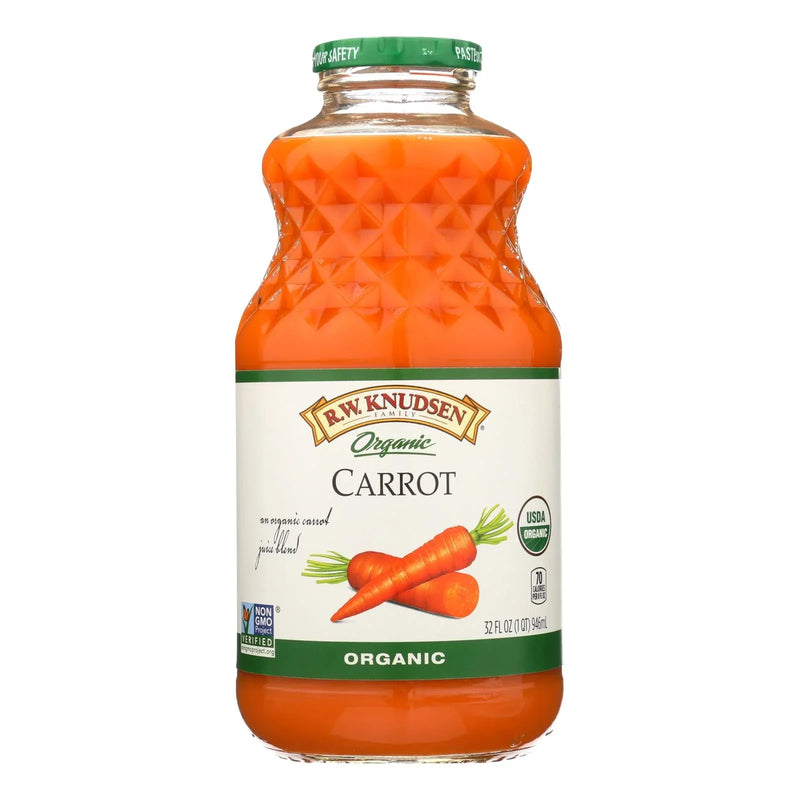 An image displaying R.w. Knudsen Organic Juice, Carrot - Case Of 6 - 32 Ounce by R.w. Knudsen
