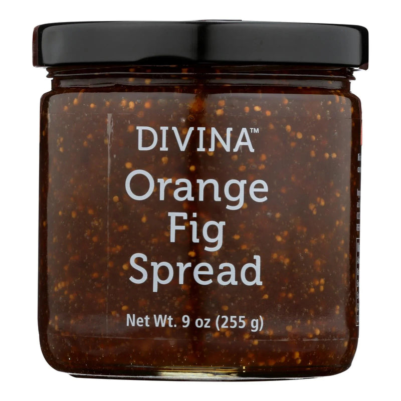 Divina - Spread - Orange Fig - Case Of 12 - 9 Ounce
