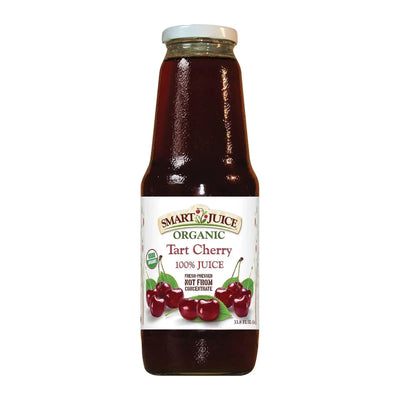 An image displaying Smart Juice Organic Juice - Tart Cherry - Case Of 6 - 33.8 Ounce. by Smart Juice