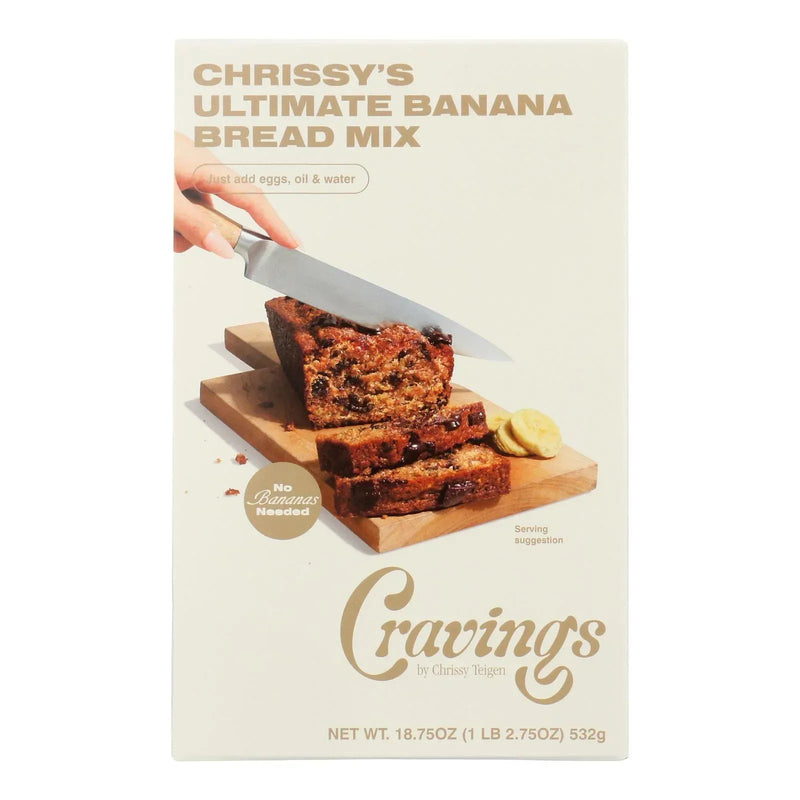 An image displaying Cravings By Chrissy Teigen - Bread Mix Ultimate Banana - Case Of 6-18.75 Ounce by Cravings By Chrissy Teigen