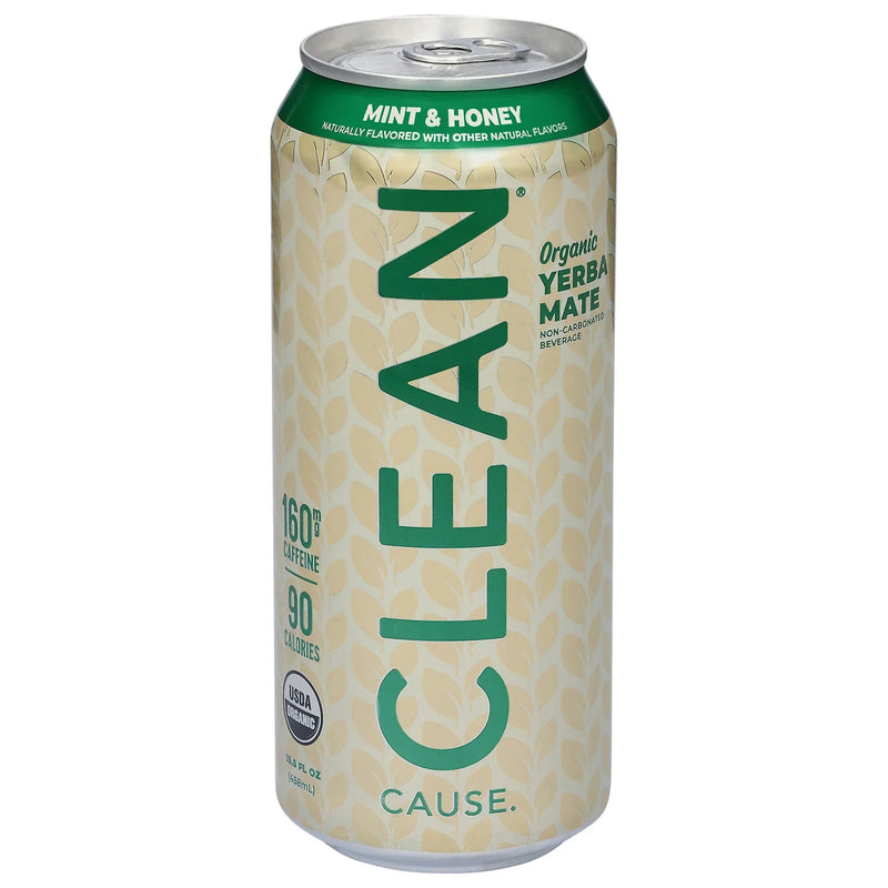 Clean Cause - Yerba Mate Organic Mnt Hony - Case Of 12-15.5 Ounce
