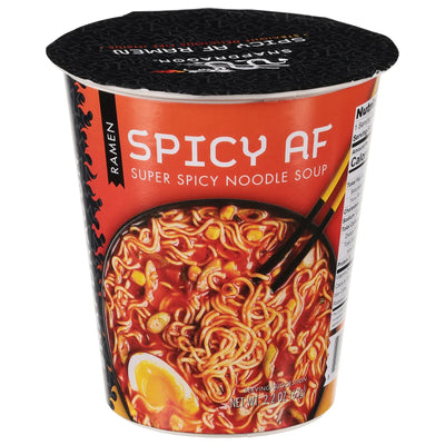 An image displaying Snapdragon Foods - Ramen Cup Spicy Af - Cs Of 6-2.2 Oz by Snapdragon Foods