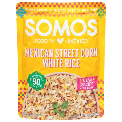 An image displaying Somos - Rice Rth Wht Mexican Corn - Case Of 6-8.8 Ounce by Somos