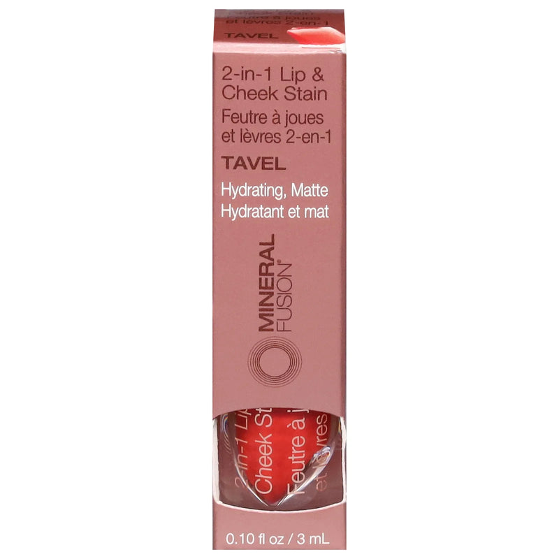 Mineral Fusion - Stain Lip Cheek Tavel - .1 Ounce