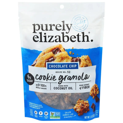 An image displaying Purely Elizabeth - Cookie Granola Choc Chip - Case Of 6-11 Ounce by Purely Elizabeth