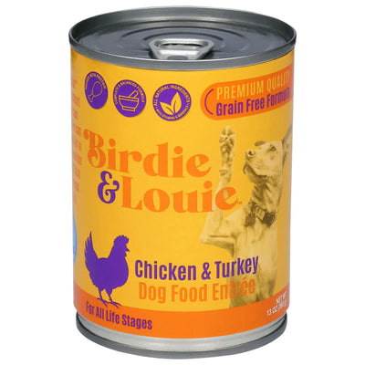 An image displaying Birdie & Louie - Dog Food Chicken Turkey - Case Of 12-13 Ounce by Birdie & Louie
