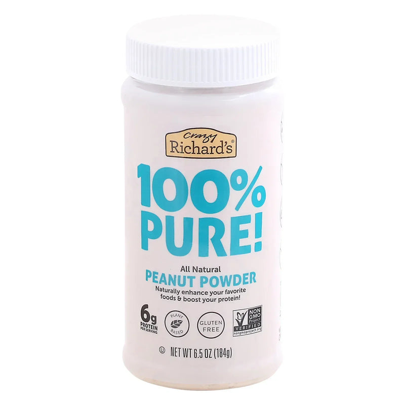 An image displaying Crazy Richards - Peanut Powder - Case Of 6-6.5 Ounce by Crazy Richards