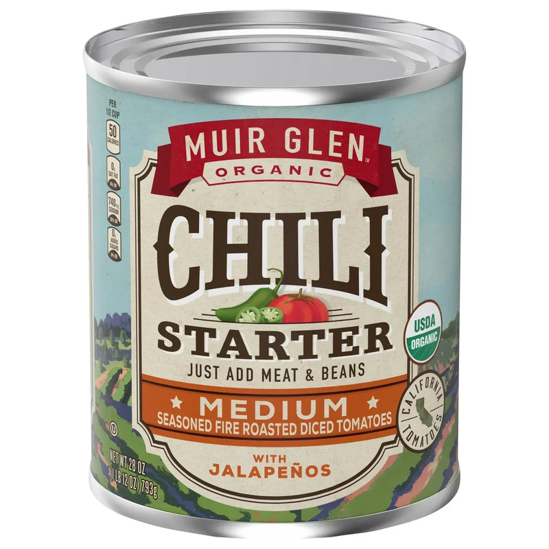 An image displaying Muir Glen - Chli Strt Organic Med Rst Tom - Case Of 12-28 Ounce by Muir Glen