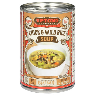 An image displaying Upton's Naturals - Soup Chicken Wild Rice - Case Of 8-14 Ounce by Upton's Naturals