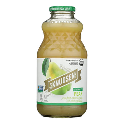 An image displaying R.w. Knudsen Organic Juice, Pear - Case Of 6 - 32 Ounce by R.w. Knudsen