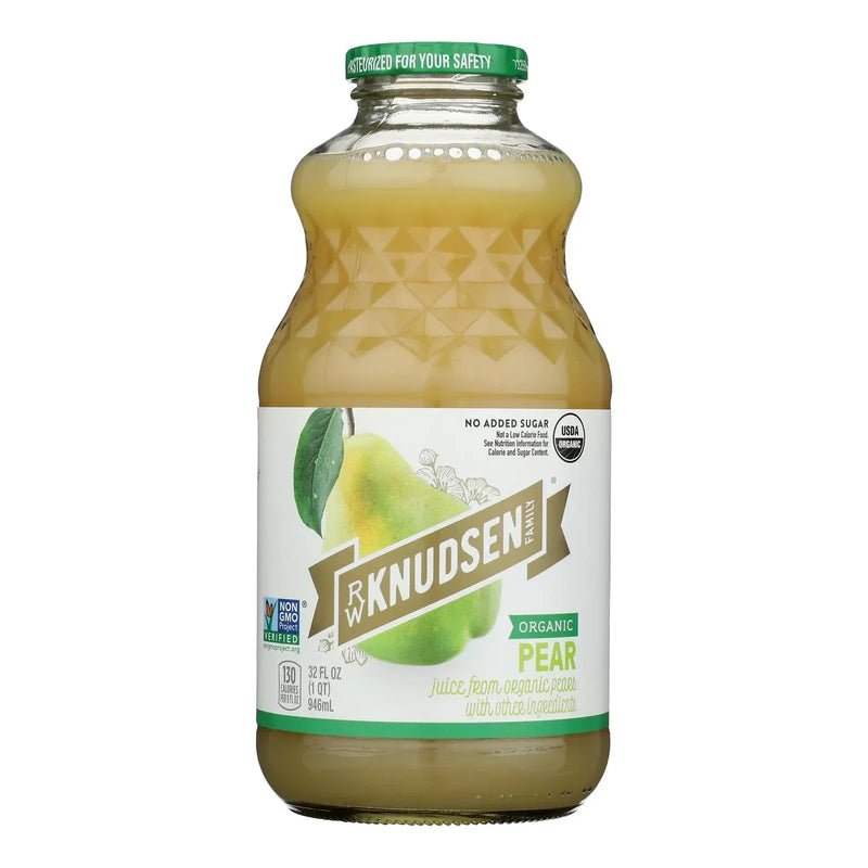 An image displaying R.w. Knudsen Organic Juice, Pear - Case Of 6 - 32 Ounce by R.w. Knudsen