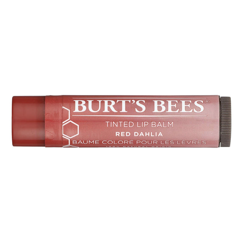 Burts Bees - Lip Balm - Tint - Red Dahlia - Case Of 2 - .15 Ounce
