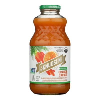 An image displaying R.w. Knudsen - Organic Juice - Orange Carrot - Case Of 6 - 32 Ounce by R.w. Knudsen