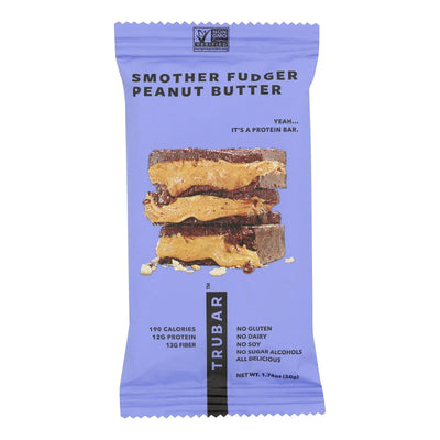 An image displaying Trubar - Bar Fudge/peanut Butter - Case Of 12-1.76 Ounce by Trubar