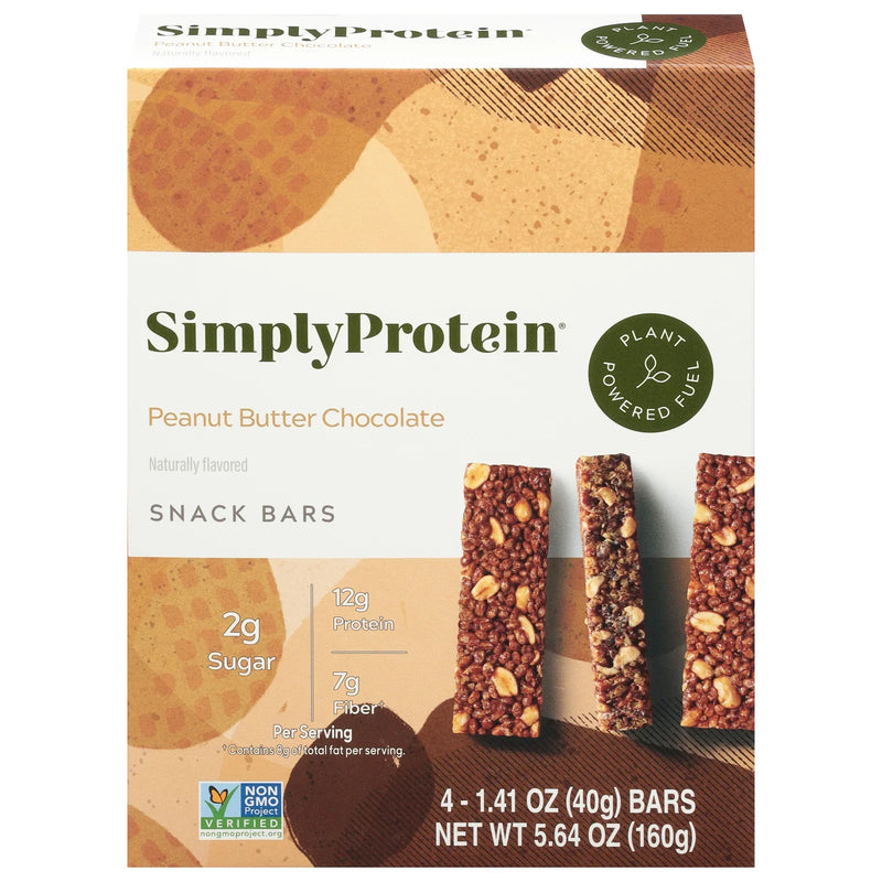 Simply Protein - Protein Bar Pb Chocolate - Case Of 6-4/1.41 Z