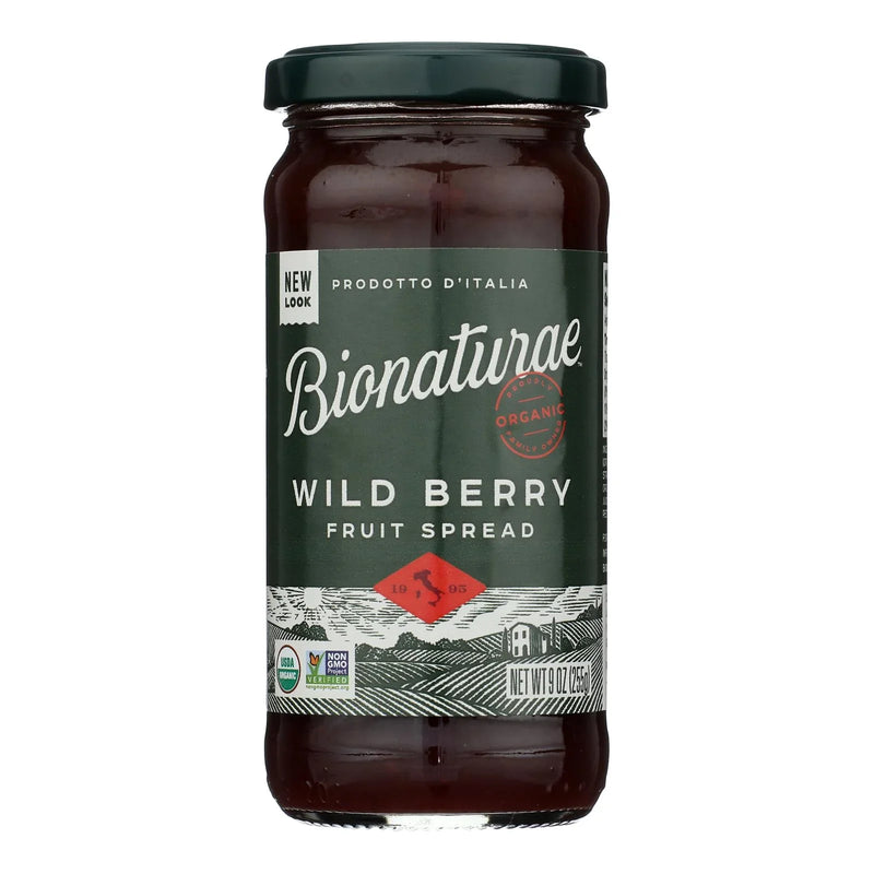 Bionaturae Fruit Spread - Wild Berry - Case Of 12 - 9 Ounce.