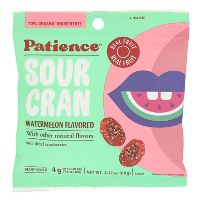 An image displaying Patience Fruit & Co - Cndy Organic Sr Crn Sr Wtrmln - Case Of 24-2.12 Ounce by Patience Fruit & Co