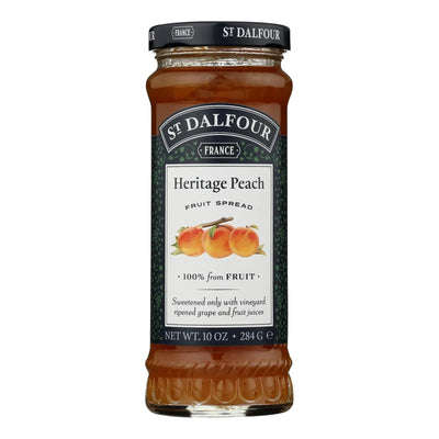 An image displaying St Dalfour Fruit Spread - Deluxe - 100 Percent Fruit - Golden Peach - 10 Ounce - Case Of 6 by St Dalfour