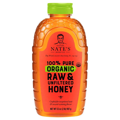An image displaying Nature Nate's - Honey Organic Raw Unfiltered - Case Of 6-32 Ounce by Nature Nate's