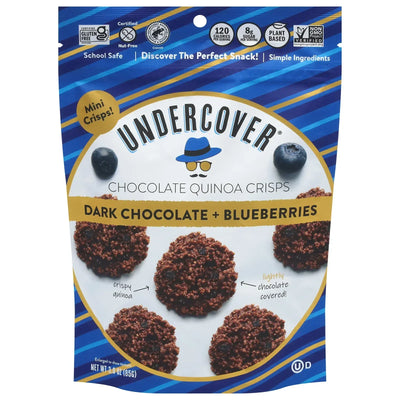 An image displaying Undercover Chocolate - Mini Crsps Dk Choc Blubry - Case Of 12-3 Ounce by Undercover Chocolate