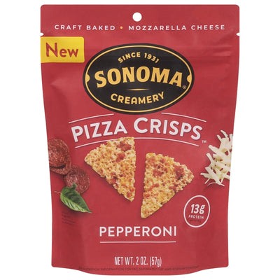 An image displaying Sonoma Creamery - Crisps Pizza Pepperoni - Case Of 6-2 Ounce by Sonoma Creamery