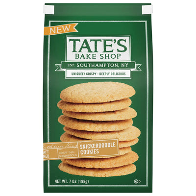 An image displaying Tate's Bake Shop - Cookie Snickerdoodle - Case Of 12-7 Ounce by Tate's Bake Shop