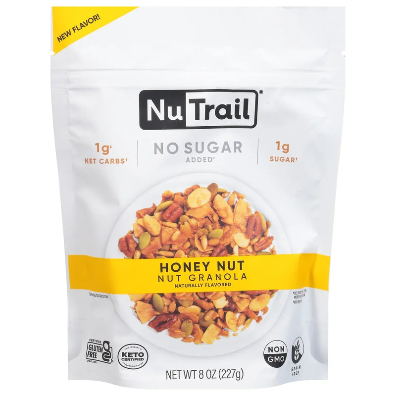 An image displaying Nutrail - Granola Honey Nut - Case Of 6-8 Ounce by Nutrail