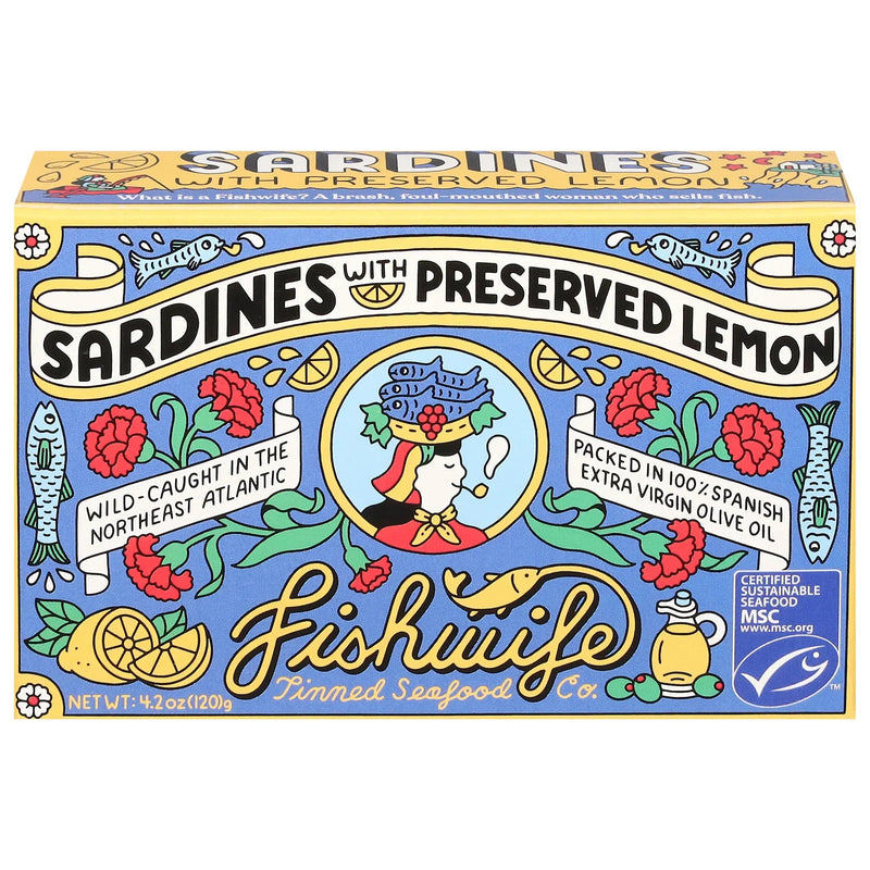Fishwife - Sardines with Preserved Lemon - Case Of 12-4.2 Oz