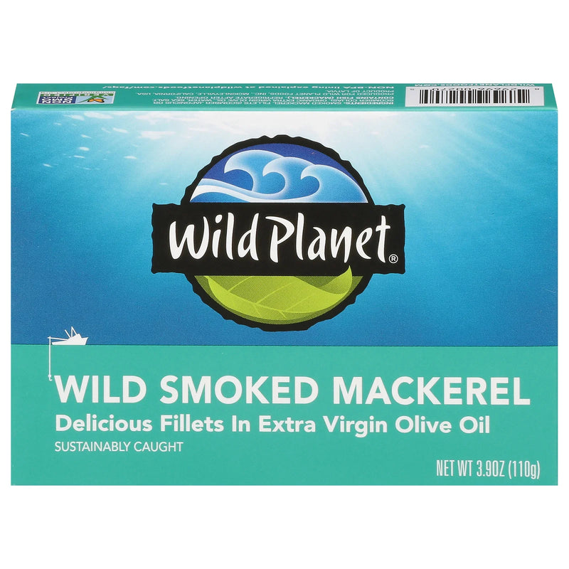 Wild Planet - Mackerel Wild Smoked - Cs Of 12-3.9 Oz