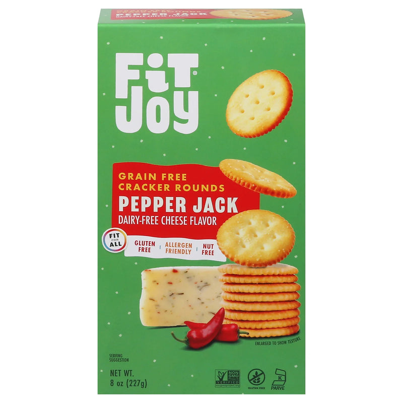 Fitjoy - Cracker Round Pepper Jack - Case Of 8-8 Ounce
