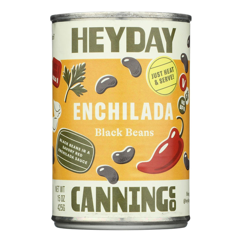 Heyday Canning Co. - Beans Black Enchilada - Case Of 12-15 Ounce