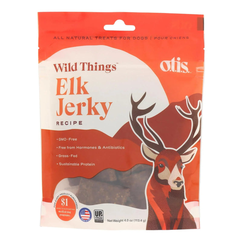 Wild Things - Dog Treat Jerky Elk - Case Of 6-4 Ounce
