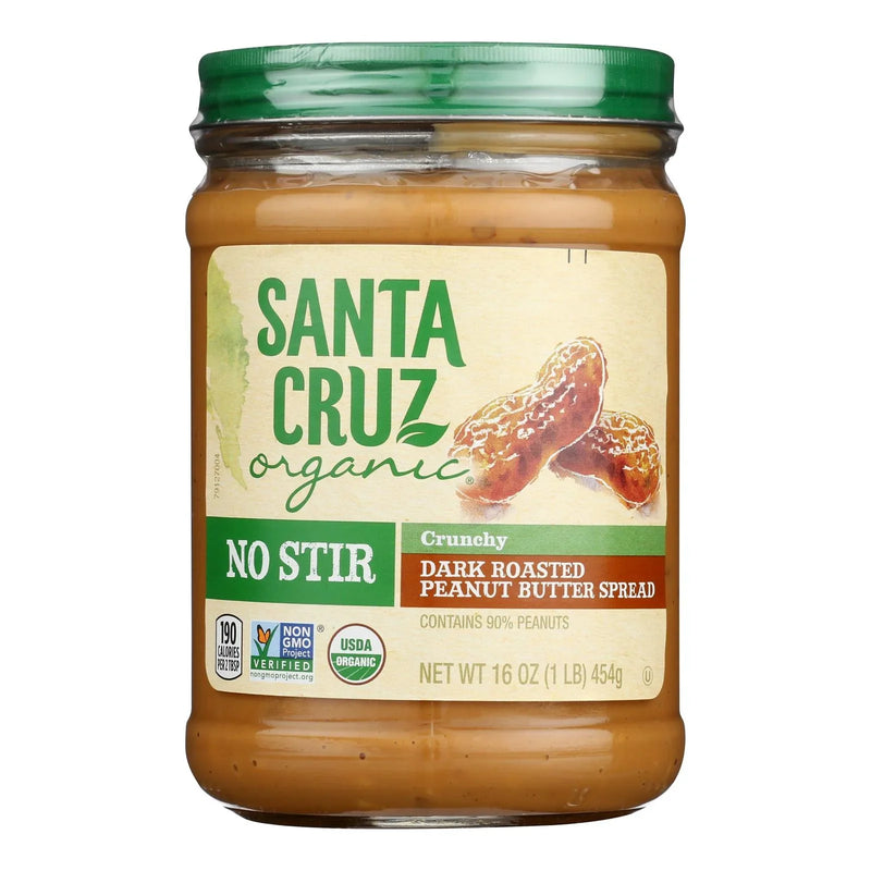 Santa Cruz Organic - Pbtr Og2 Dr No Str Crnchy - Cs Of 12-16 Oz